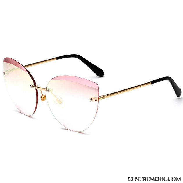 Lunettes De Soleil Femme Le Nouveau Transparent Mode Mince Modèles Féminins Élégant Rose Or