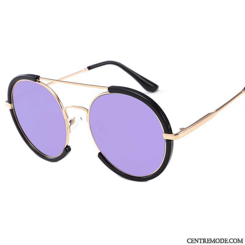 Lunettes De Soleil Femme Élégant Le Nouveau Tendance Réseau Modèles Féminins Personnalité Rouge Violet Or