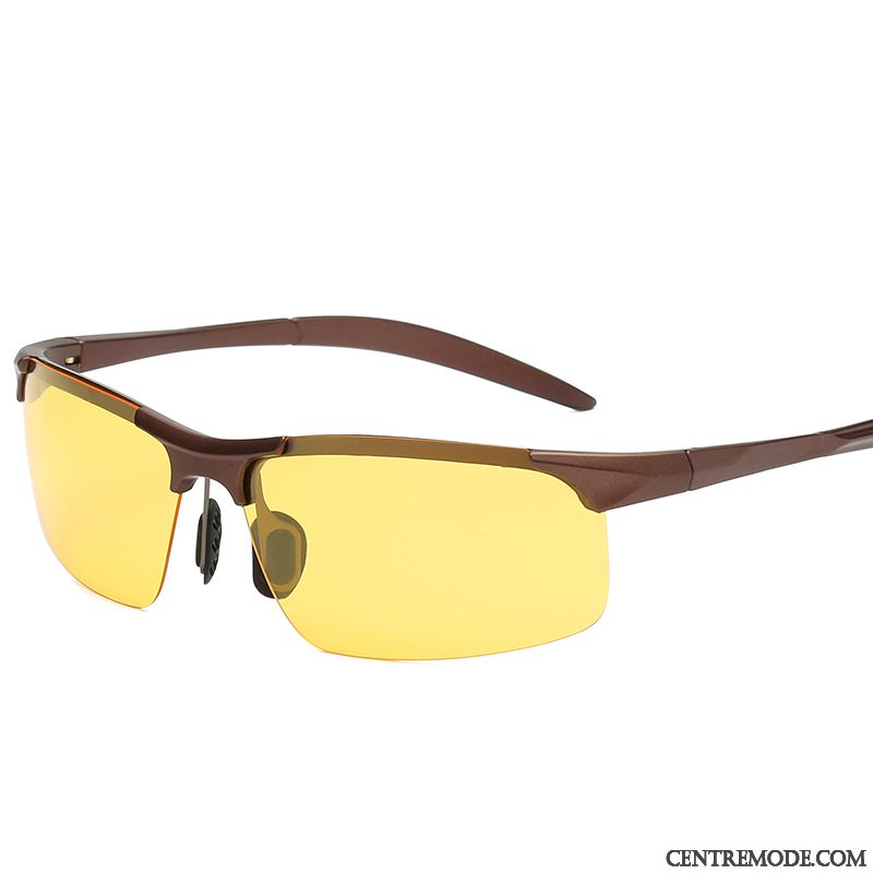 Lunettes De Soleil Homme Conduire Polarisant Chauffeur Balade Bleu Violet