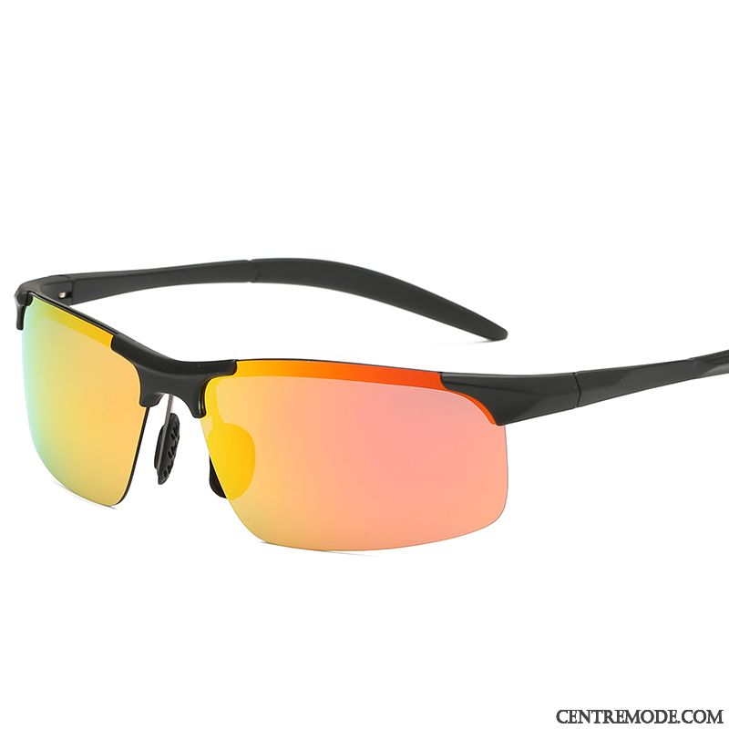 Lunettes De Soleil Homme Conduire Polarisant Chauffeur Balade Bleu Violet