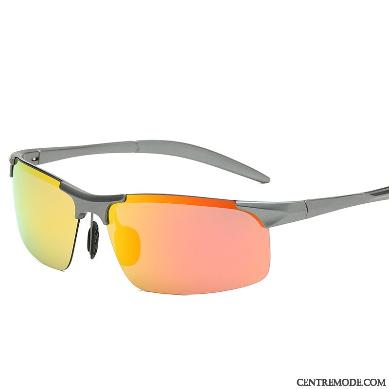 Lunettes De Soleil Homme Conduire Polarisant Chauffeur Balade Bleu Violet