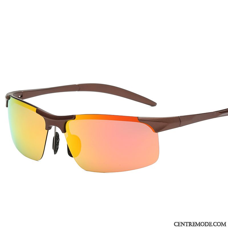 Lunettes De Soleil Homme Conduire Polarisant Chauffeur Balade Bleu Violet