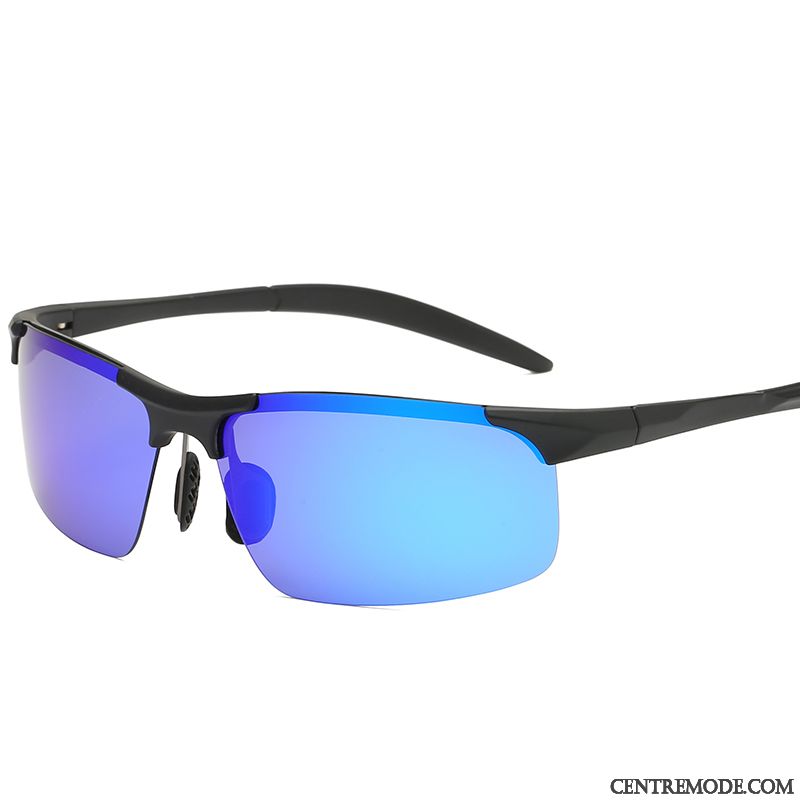 Lunettes De Soleil Homme Conduire Polarisant Chauffeur Balade Bleu Violet