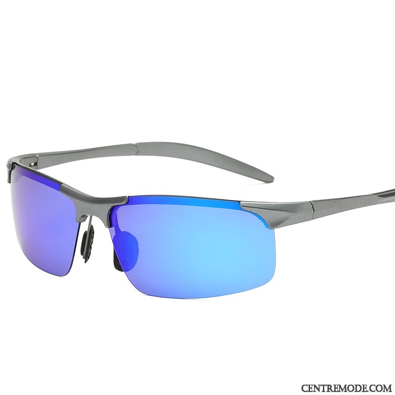 Lunettes De Soleil Homme Conduire Polarisant Chauffeur Balade Bleu Violet