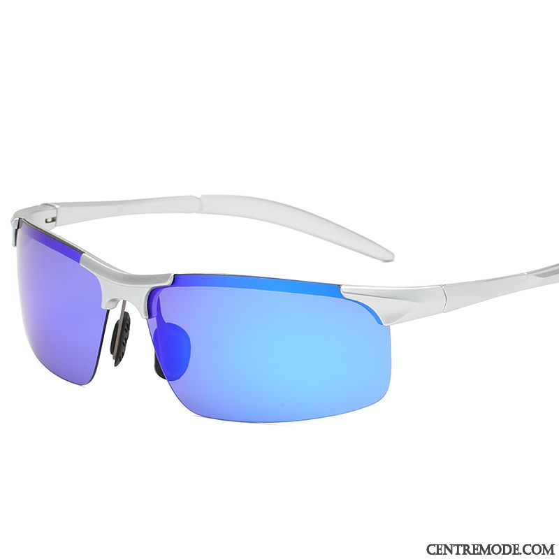 Lunettes De Soleil Homme Conduire Polarisant Chauffeur Balade Bleu Violet