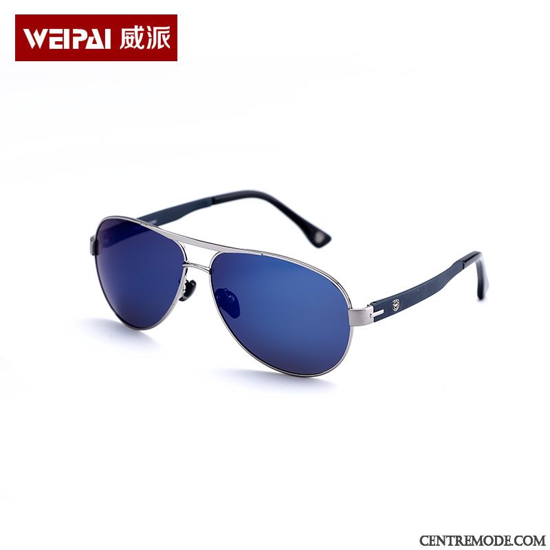 Lunettes De Soleil Homme Myopie Chauffeur Le Nouveau Aviateur Bleu