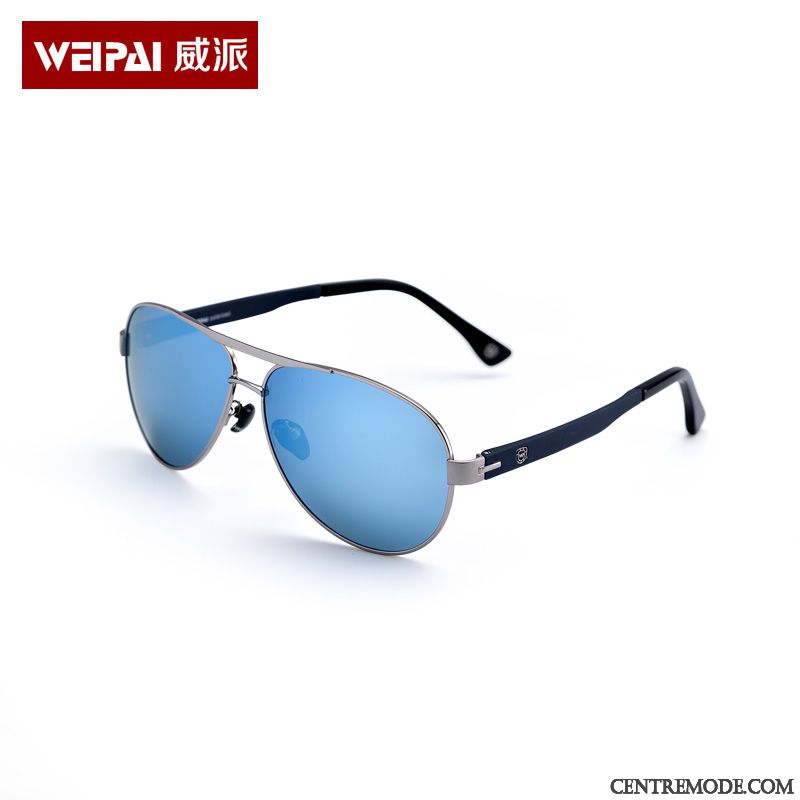 Lunettes De Soleil Homme Myopie Chauffeur Le Nouveau Aviateur Bleu