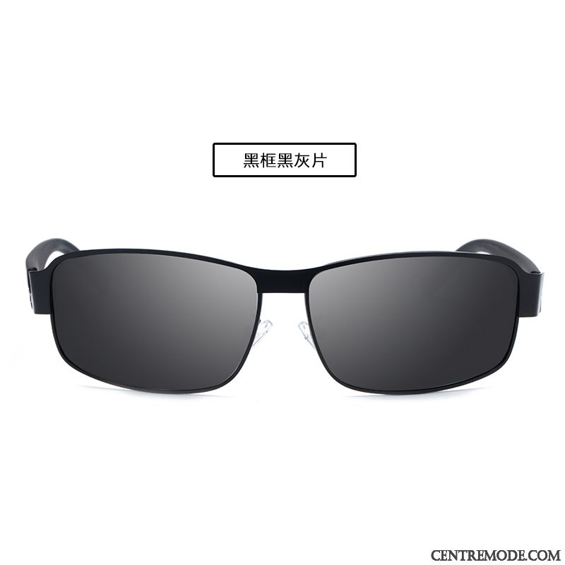 Lunettes De Soleil Homme Personnalité Tendance Chauffeur Polarisant Conduire Le Nouveau Noir Gris