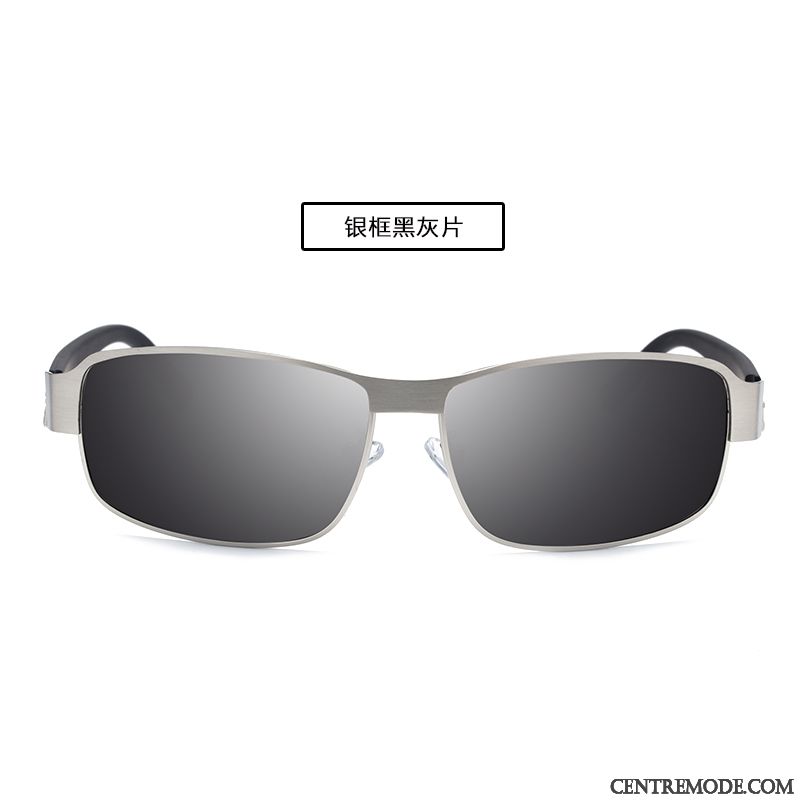 Lunettes De Soleil Homme Personnalité Tendance Chauffeur Polarisant Conduire Le Nouveau Noir Gris