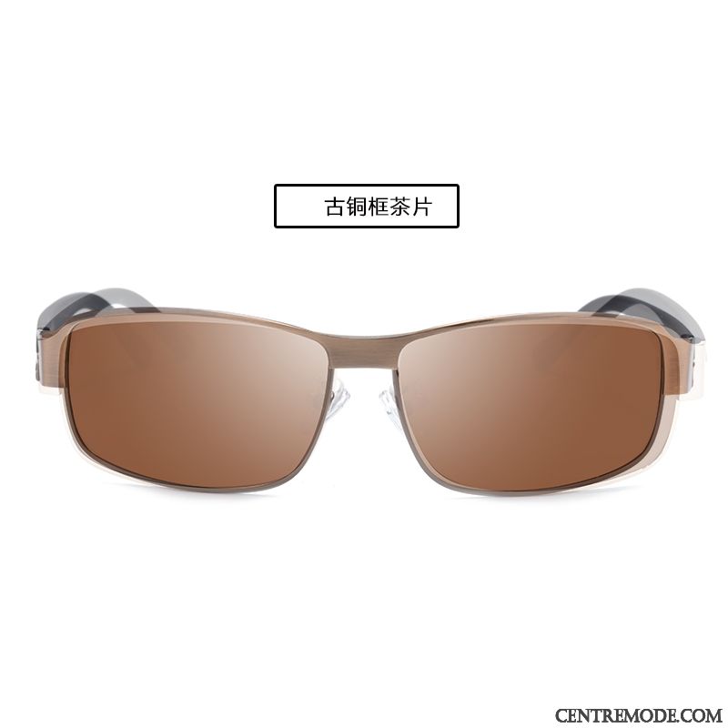 Lunettes De Soleil Homme Personnalité Tendance Chauffeur Polarisant Conduire Le Nouveau Noir Gris