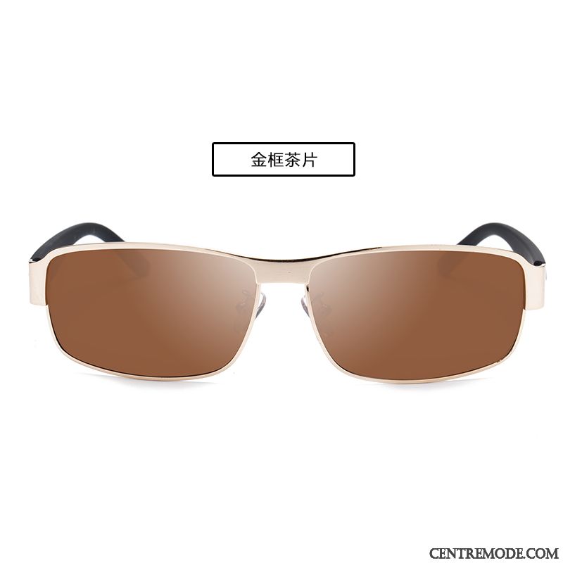 Lunettes De Soleil Homme Personnalité Tendance Chauffeur Polarisant Conduire Le Nouveau Noir Gris