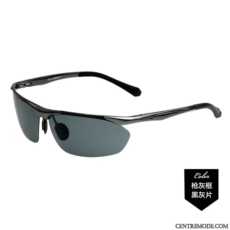 Lunettes De Soleil Homme Polarisant Le Nouveau Conduire Chauffeur Tendance Noir