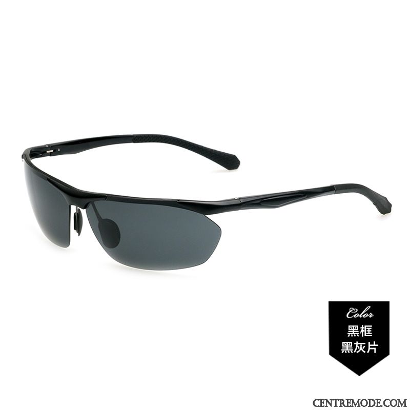 Lunettes De Soleil Homme Polarisant Le Nouveau Conduire Chauffeur Tendance Noir