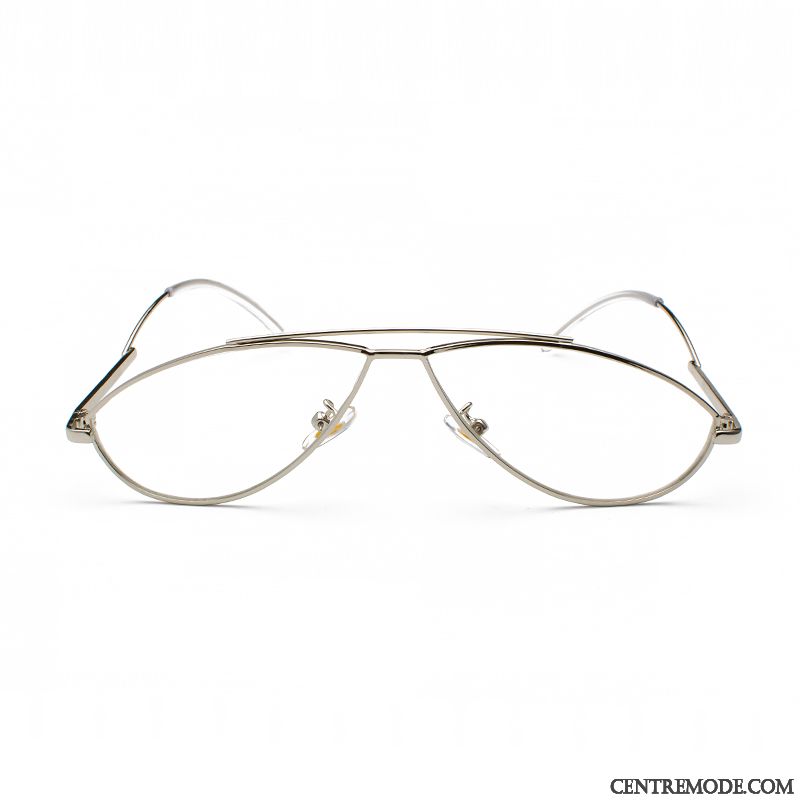 Lunettes De Soleil Homme Rond Femme Réseau Tendance Irrégulier Personnalité Rouge Rose Argent