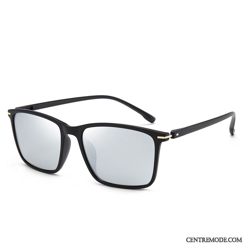 Lunettes De Soleil Homme Rétro Conduire Le Nouveau Tendance Femme Super Léger Bleu Noir