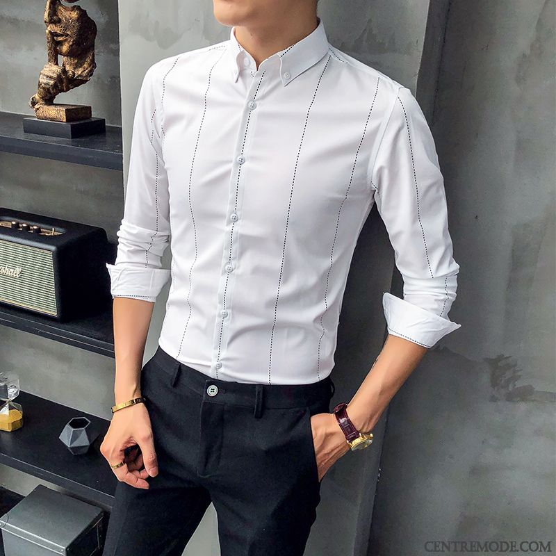 Magasin De Chemises Pour Hommes En Ligne, Chemise Jean Manche Courte Homme Brun Rose Saumon