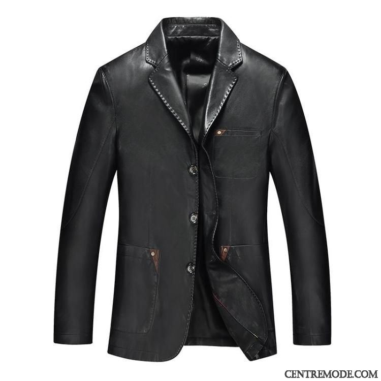 Magasin Vetement Cuir Pas Cher, Veste En Cuir Grise Ivoire Beige