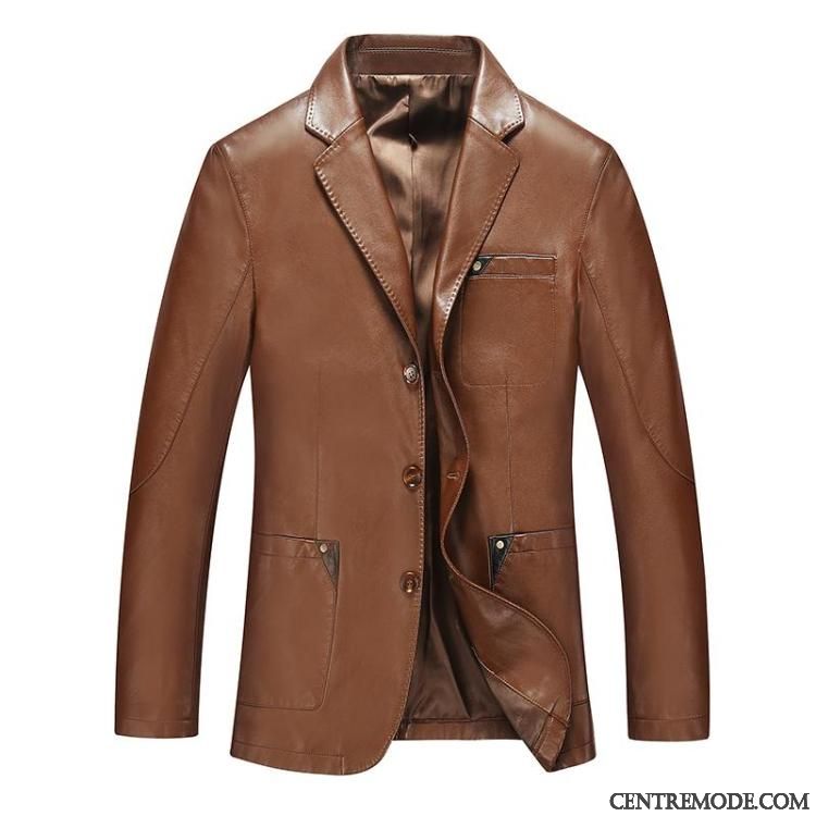 Magasin Vetement Cuir Pas Cher, Veste En Cuir Grise Ivoire Beige