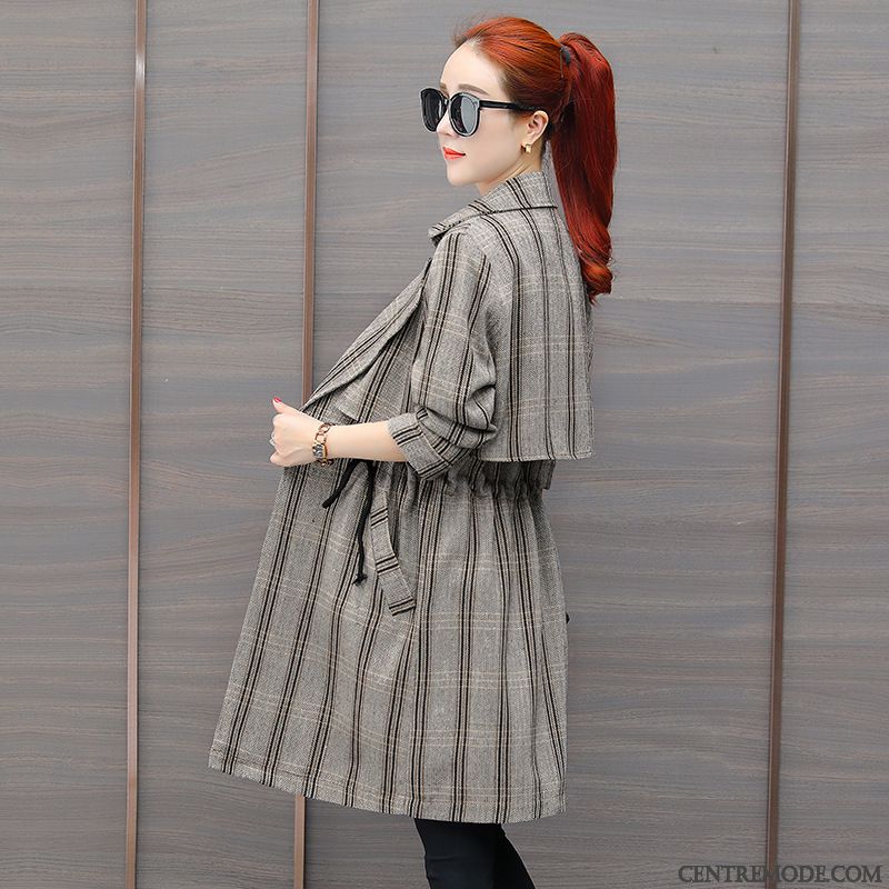 Manteau Femme Doudoune Longue Gris Rosybrown, Manteau En Laine Femme