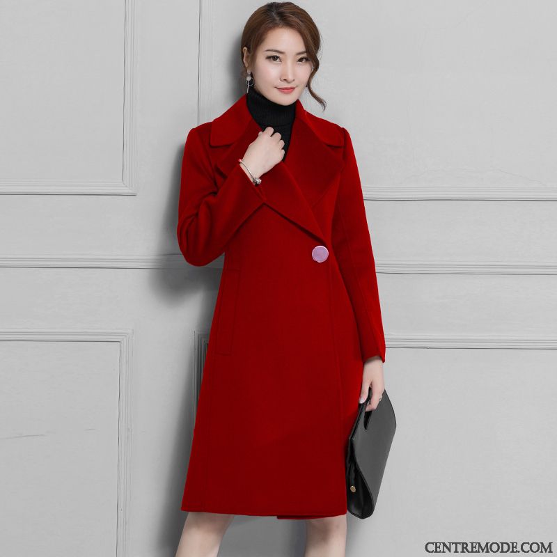 Manteau Hiver Femme Solde Rouge Blé, Manteau Design Femme