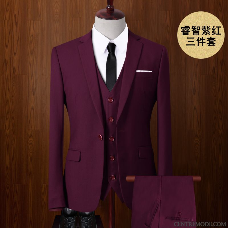 Manteau Homme Costume Pas Cher Soldes, Costume Homme Marron Cyan Bleu Royal