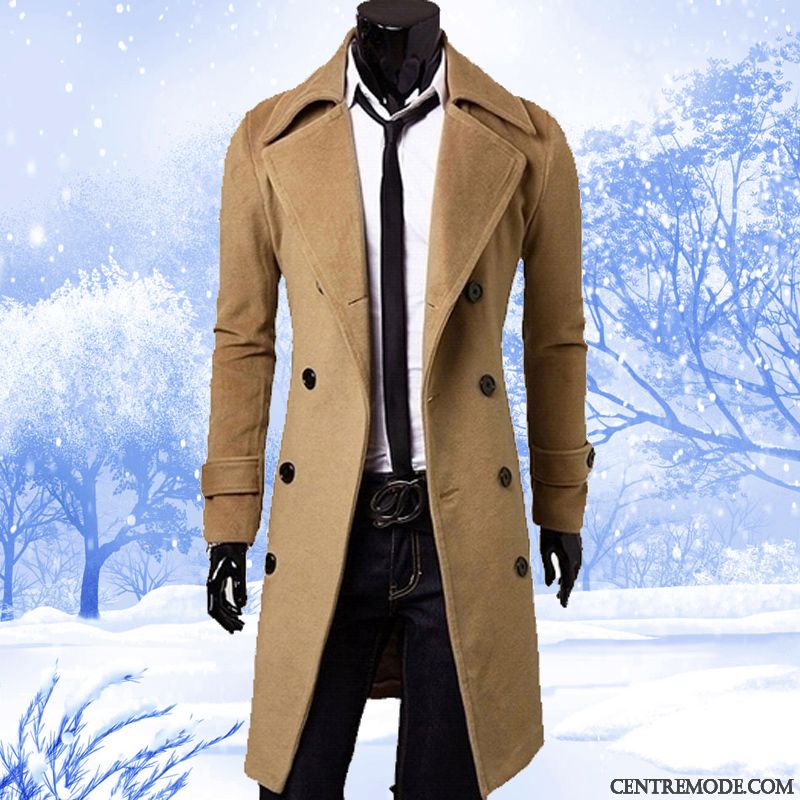 Manteau Homme D Hiver Soldes, Manteau Stylé Homme Or Noir