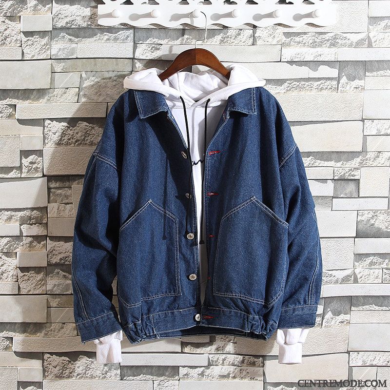Manteau Homme En Solde Soldes, Veste De Cuir Pour Homme Marine Marine