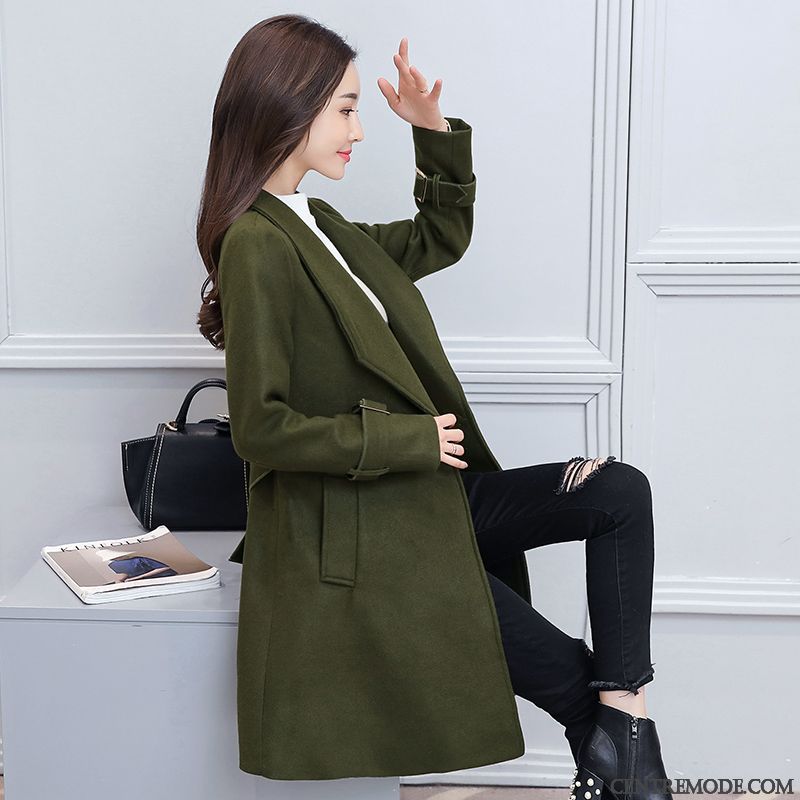 Manteau Laine Cuir Pas Cher, Veste Manteau Femme Bleu Aigue-marine Jaune
