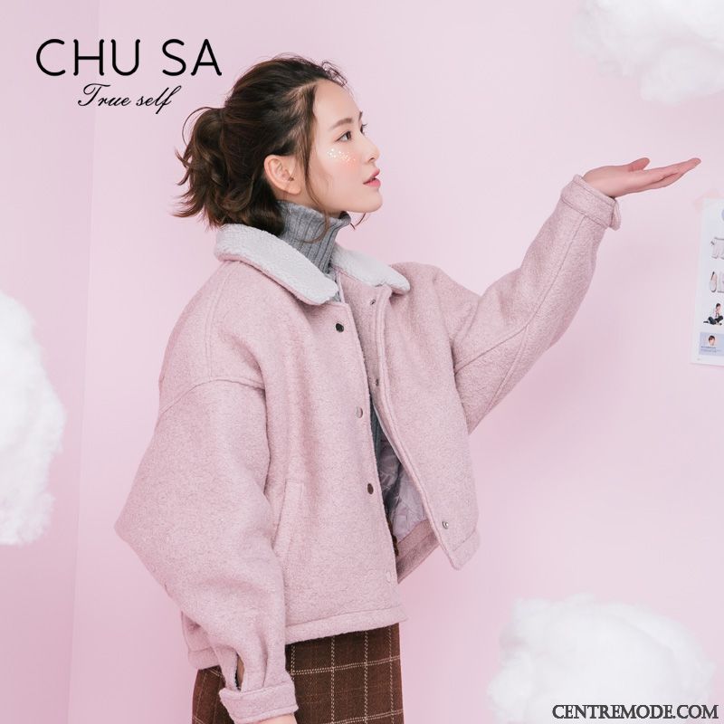 Manteau À Capuche Femme, Veste Classe Femme Rose Choquant Violet