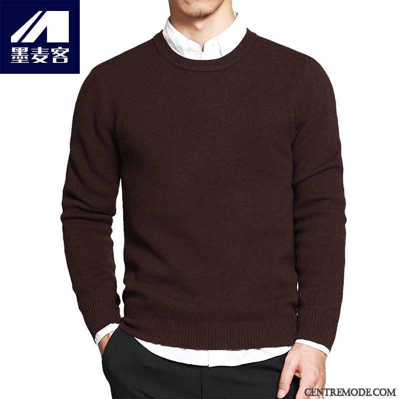 Marque De Pull, Pull Soldes Homme Bordeaux Rose Choquant