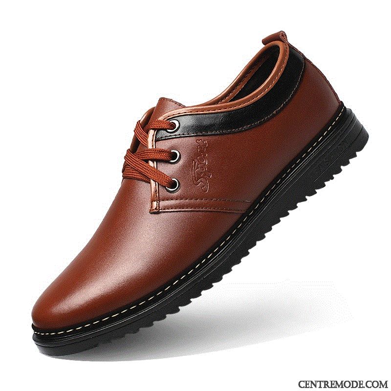 Marque Derbies Homme Neige Ambre, Derbies Noires Cuir Plates Pas Cher