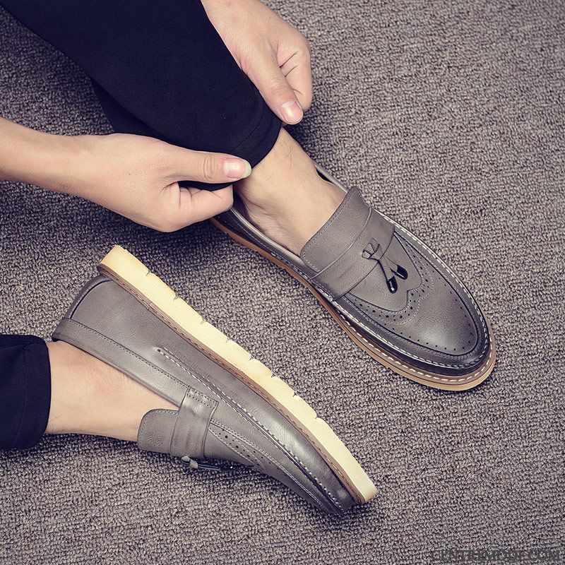 Mocassin A Boucle Homme Lawngreen Chocolat, Mocassin Bicolore Homme Pas Cher