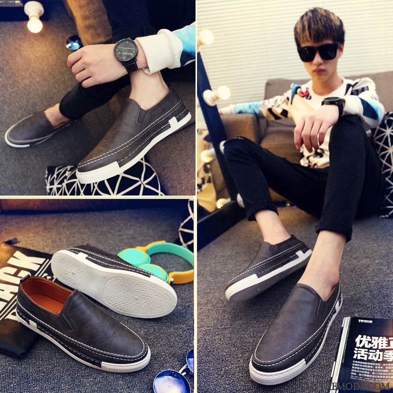 Mocassin A Talon Pas Cher, Mocassin Homme Cuir Souple Vert Émeraude Vert
