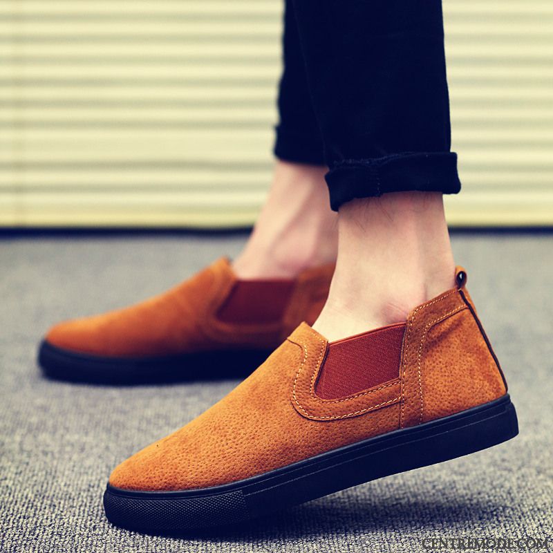 Mocassin A Talon Pas Cher, Mocassin Homme Cuir Souple Vert Émeraude Vert