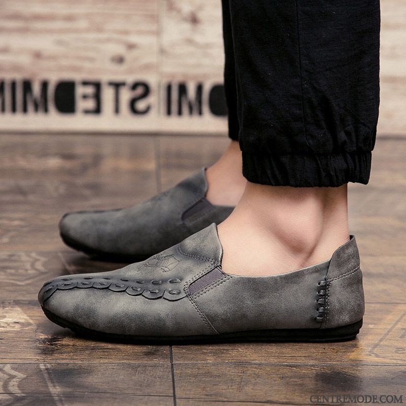 Mocassin Bicolore Homme, Chaussure Blanche Homme Rose Ivoire