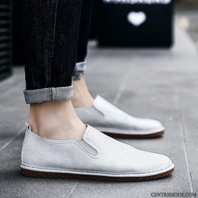 Mocassin Bicolore Homme, Mocassin Noir Vernis Homme Gris Rouge