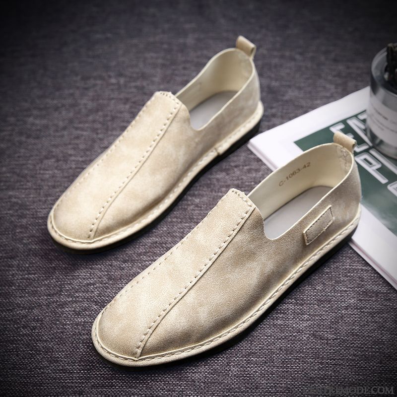 Mocassin Bicolore Homme, Mocassin Noir Vernis Homme Gris Rouge
