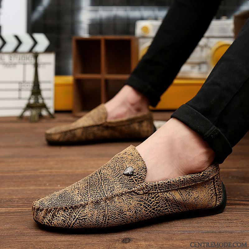 Mocassin Bleu Marine Homme, Mocassin Bleu Homme Gris Brumeux Blanc