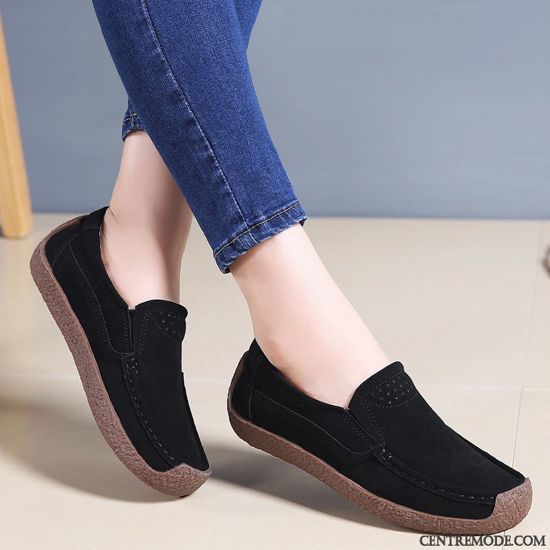 Mocassin Chaussure Femme, Chaussure Mocassin Pas Cher Violette Antique Seagreen