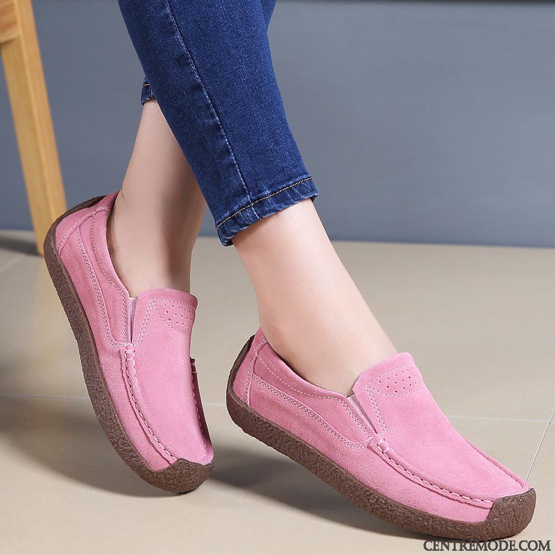 Mocassin Chaussure Femme, Chaussure Mocassin Pas Cher Violette Antique Seagreen