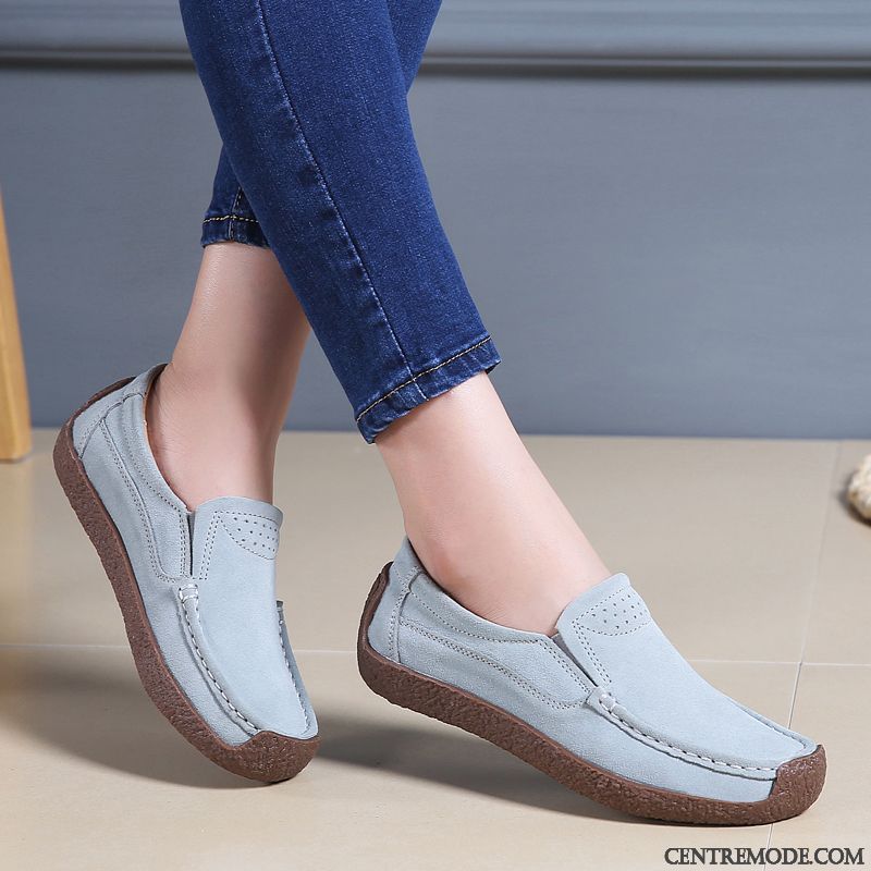 Mocassin Chaussure Femme, Chaussure Mocassin Pas Cher Violette Antique Seagreen