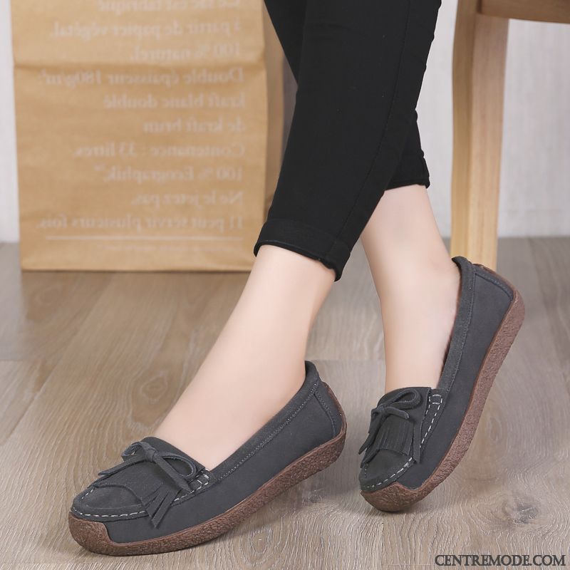 Mocassin Chaussure Femme, Chaussure Mocassin Pas Cher Violette Antique Seagreen