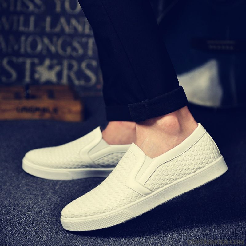 Mocassin Croco Homme Gris Fumé Blanc D'huître, Mocassin Talon Homme Pas Cher Soldes