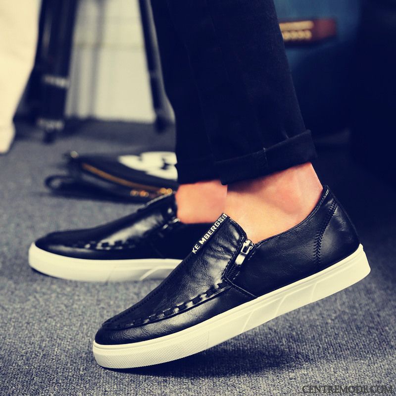 Mocassin Croco Homme Gris Fumé Blanc D'huître, Mocassin Talon Homme Pas Cher Soldes
