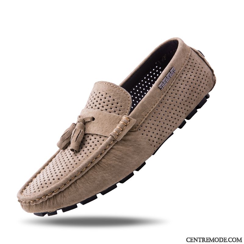 Mocassin Cuir Noir Homme Pas Cher Soldes, Chaussure Daim Homme Brun Lavande