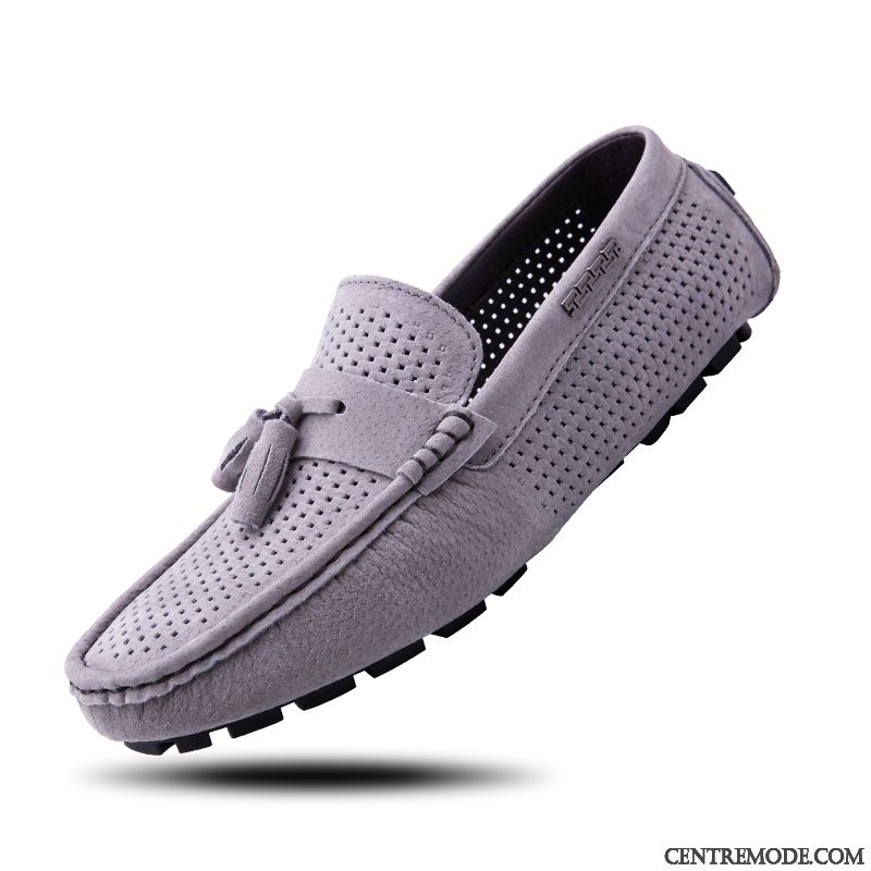 Mocassin Cuir Noir Homme Pas Cher Soldes, Chaussure Daim Homme Brun Lavande