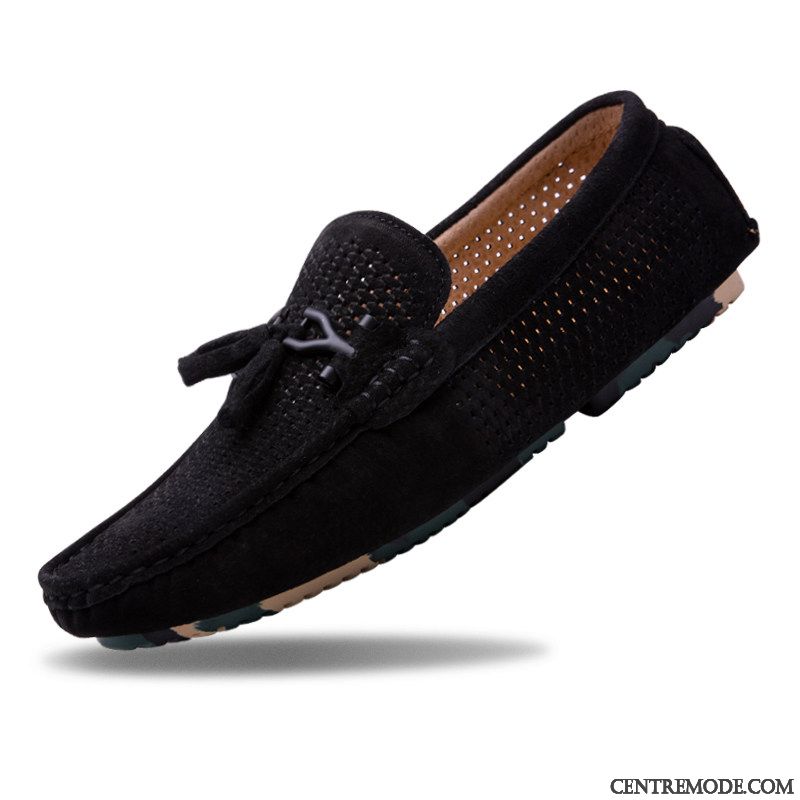Mocassin Cuir Noir Homme Pas Cher Soldes, Chaussure Daim Homme Brun Lavande