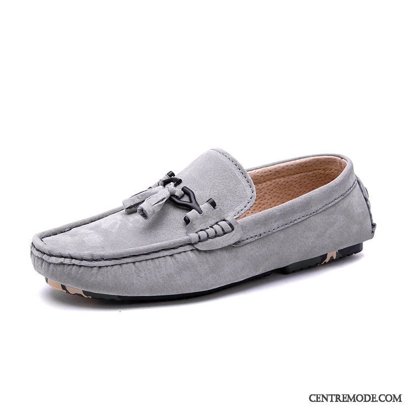 Mocassin Cuir Noir Homme Pas Cher Soldes, Chaussure Daim Homme Brun Lavande