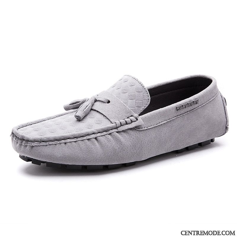 Mocassin Cuir Noir Homme Pas Cher Soldes, Chaussure Daim Homme Brun Lavande