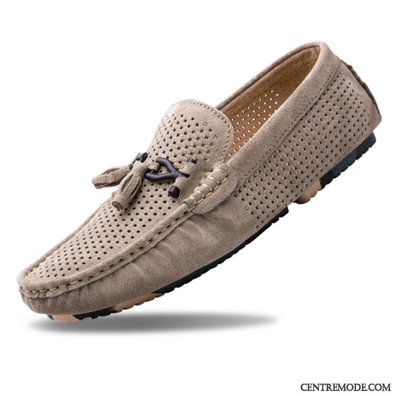Mocassin Cuir Noir Homme Pas Cher Soldes, Chaussure Daim Homme Brun Lavande